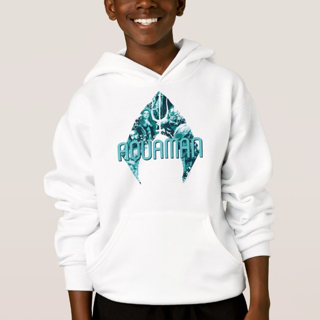Aquaman | Orin, Mera, Orm & Black Manta In Symbol Hoodie (Front)