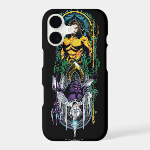 Aquaman Orin & Orm Reversible Art Nouveau Panel iPhone 17 Case