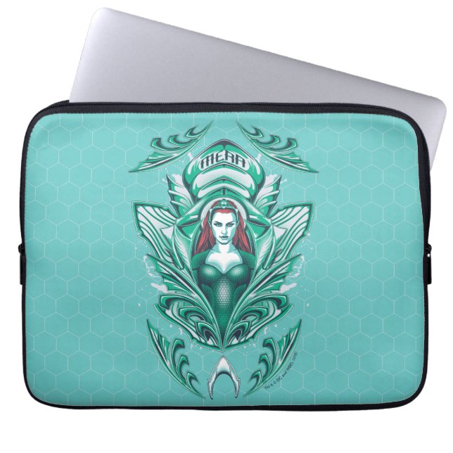 Aquaman | Ornate Mera Graphic Laptop Sleeve (Front)