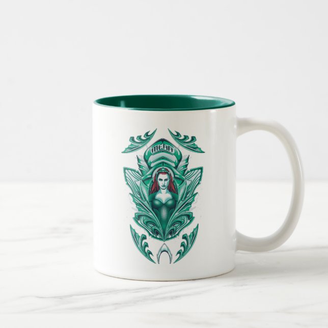 Aquaman | Ornate Mera Graphic Two-Tone Coffee Mug (Right)