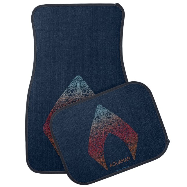 Aquaman | Paisley Aquaman Logo Car Floor Mat (Set)