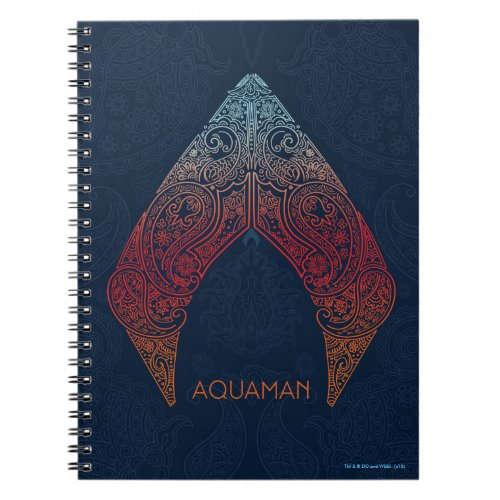 Aquaman  Paisley Aquaman Logo Notebook