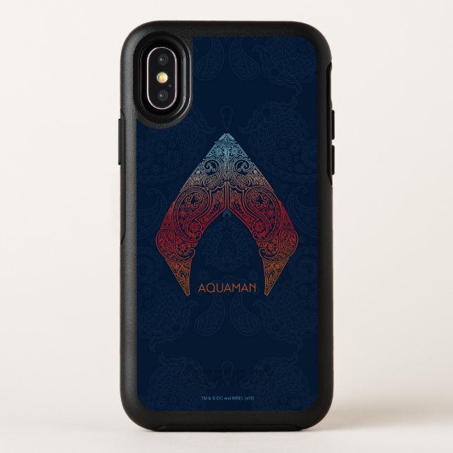 Aquaman | Paisley Aquaman Logo Otterbox iPhone Case (Back)