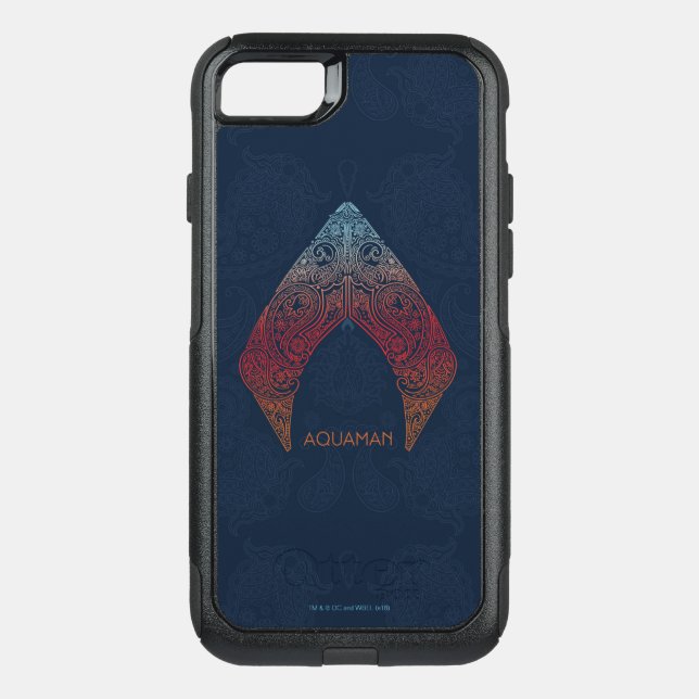 Aquaman | Paisley Aquaman Logo Otterbox iPhone Case (Back)
