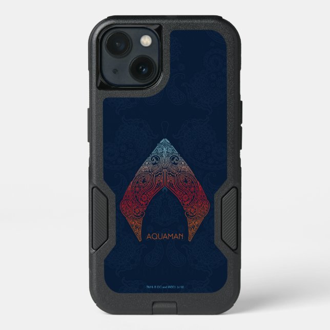 Aquaman | Paisley Aquaman Logo Otterbox iPhone Case (Back)