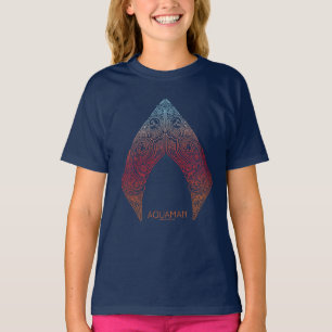 Aquaman   Paisley Aquaman Logo T-Shirt