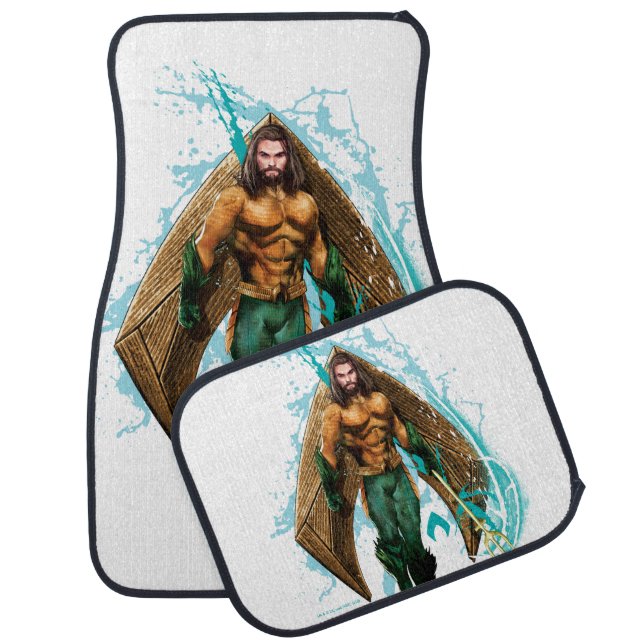 Aquaman | Prince Orin With Aquaman Logo Car Floor Mat (Set)
