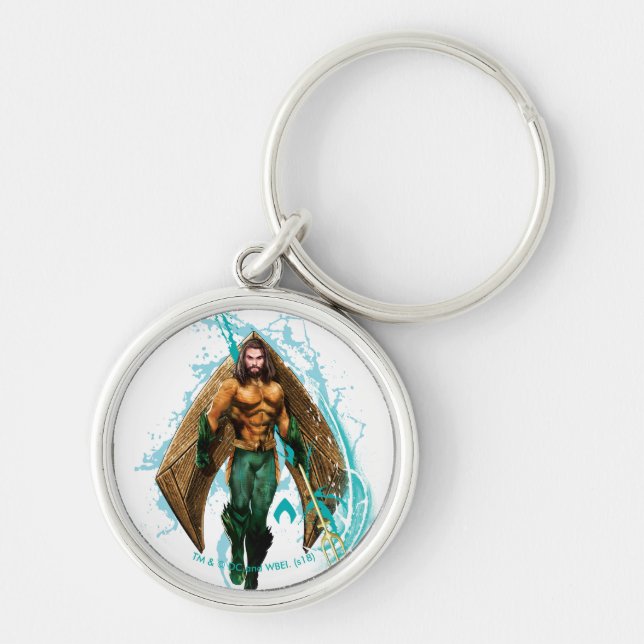 Aquaman | Prince Orin With Aquaman Logo Keychain (Front)
