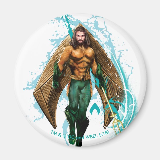 Aquaman | Prince Orin With Aquaman Logo Magnet (Front)