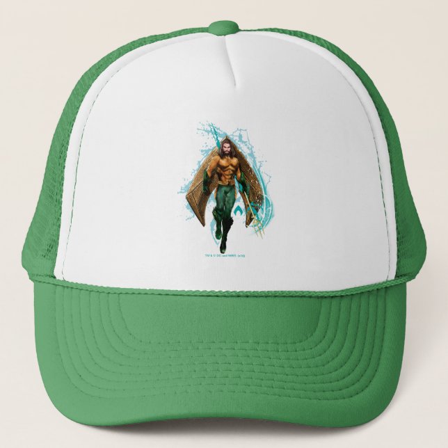 Aquaman | Prince Orin With Aquaman Logo Trucker Hat (Front)