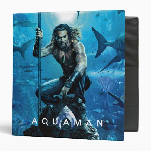 Aquaman  Prince Orin With Aquatic Animals 3 Ring Binder