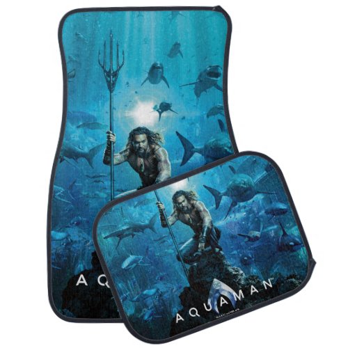 Aquaman  Prince Orin With Aquatic Animals Car Floor Mat