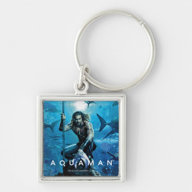 Aquaman | Prince Orin With Aquatic Animals Keychain (Front)