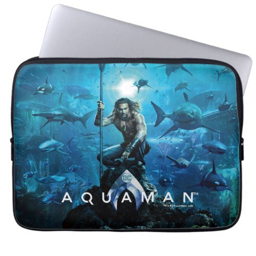 Aquaman  Prince Orin With Aquatic Animals Laptop Sleeve
