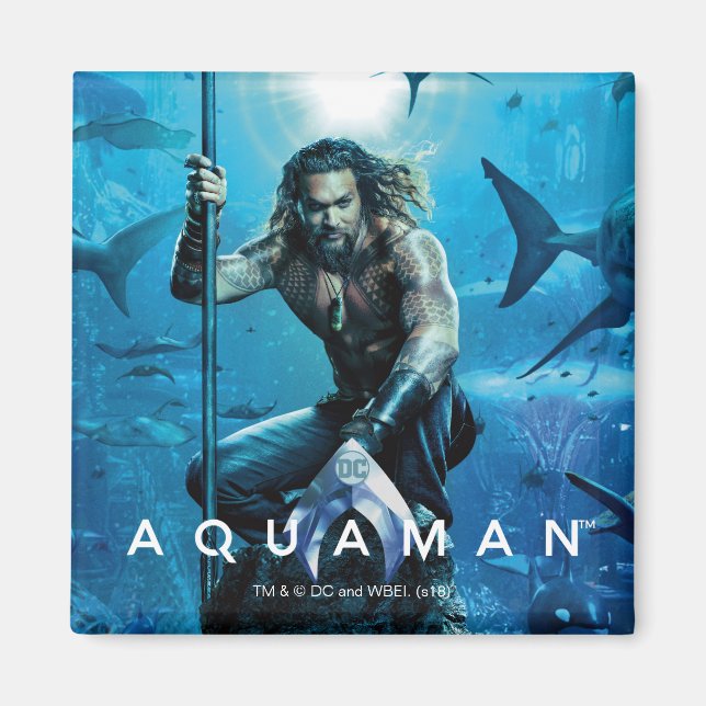 Aquaman | Prince Orin With Aquatic Animals Magnet (Front)