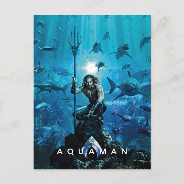 Aquaman | Prince Orin With Aquatic Animals Postcard (Front)