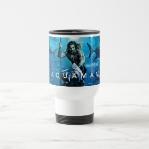 Aquaman Prince Orin With Aquatic Animals Travel Mug