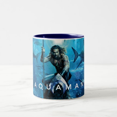 Aquaman  Prince Orin With Aquatic Animals Two_Tone Coffee Mug