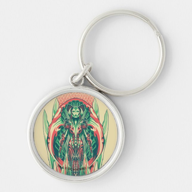 Aquaman | Queen Fisherman Art Nouveau Panel Keychain (Front)