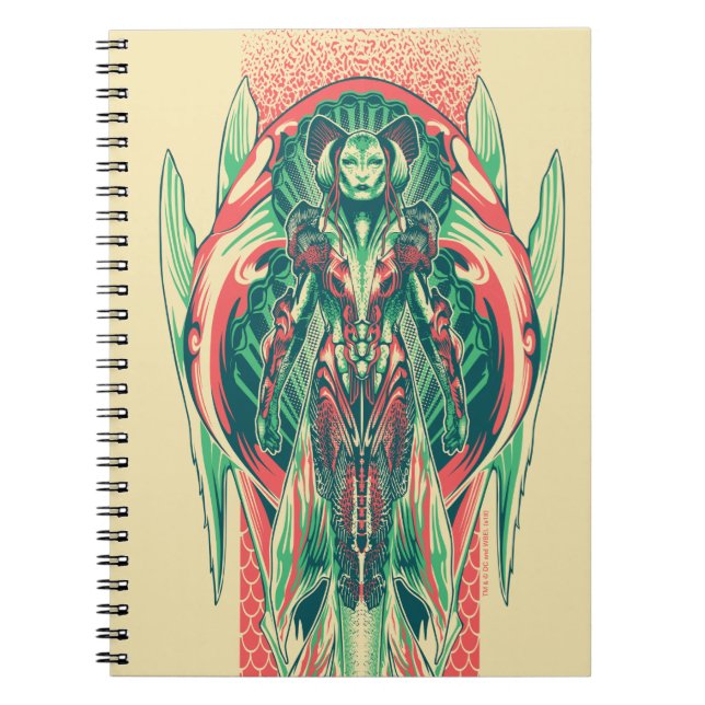 Aquaman | Queen Fisherman Art Nouveau Panel Notebook (Front)