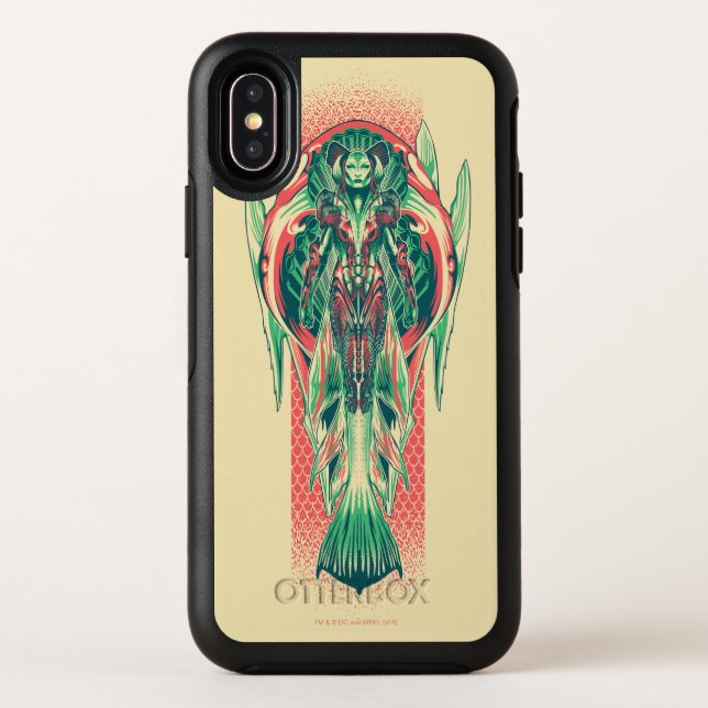 Aquaman | Queen Fisherman Art Nouveau Panel Otterbox iPhone Case (Back)
