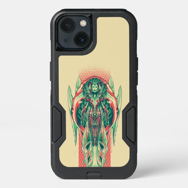 Aquaman | Queen Fisherman Art Nouveau Panel Otterbox iPhone Case (Back)