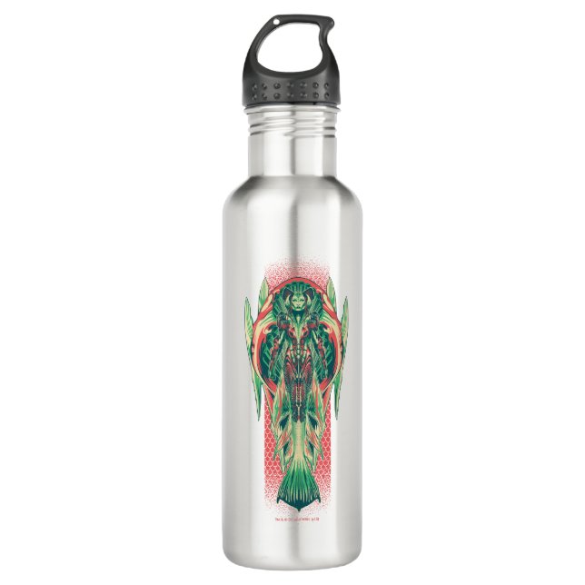 Aquaman | Queen Fisherman Art Nouveau Panel Stainless Steel Water Bottle (Front)