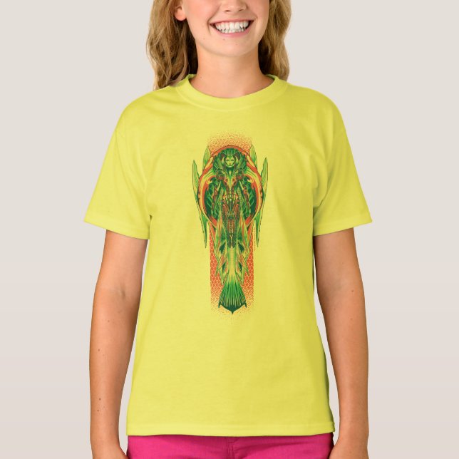 Aquaman | Queen Fisherman Art Nouveau Panel T-Shirt (Front)