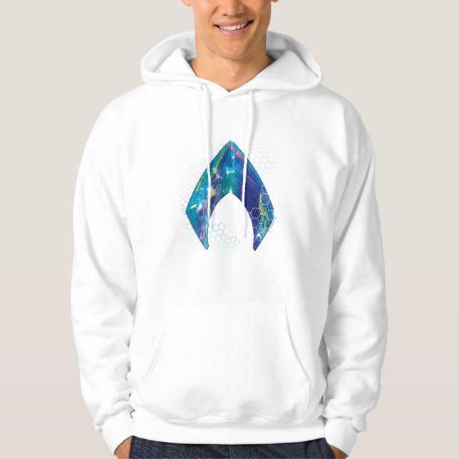 Aquaman | Refracted Aquaman Logo Hoodie (Front)