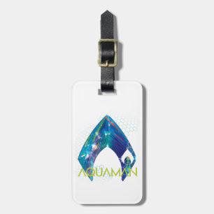 Aquaman Refracted Aquaman Logo Luggage Tag