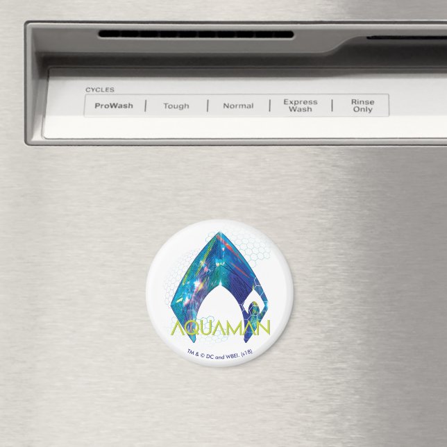 Aquaman | Refracted Aquaman Logo Magnet | Zazzle