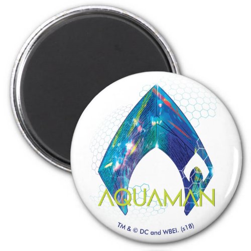 Aquaman  Refracted Aquaman Logo Magnet