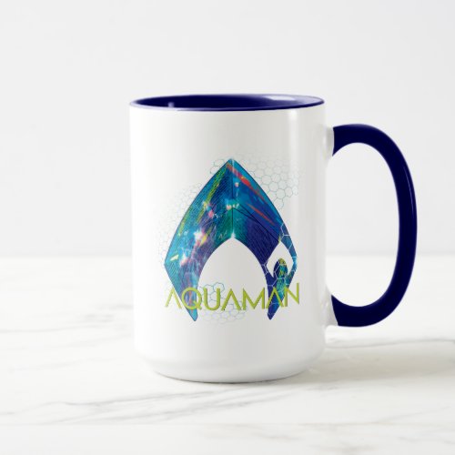 Aquaman  Refracted Aquaman Logo Mug