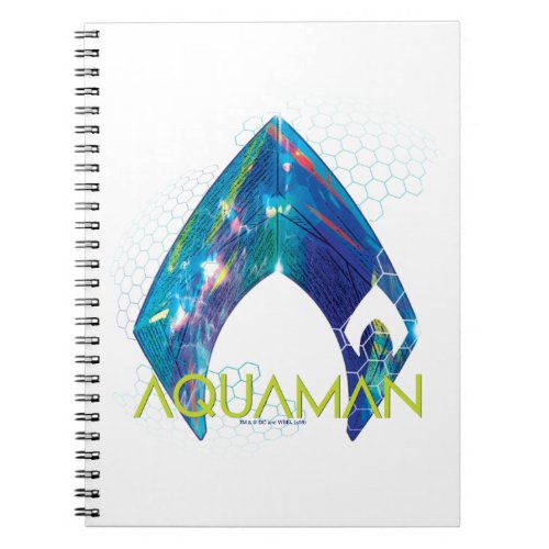 Aquaman  Refracted Aquaman Logo Notebook