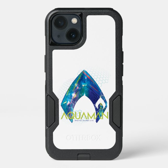 Aquaman | Refracted Aquaman Logo Otterbox iPhone Case (Back)