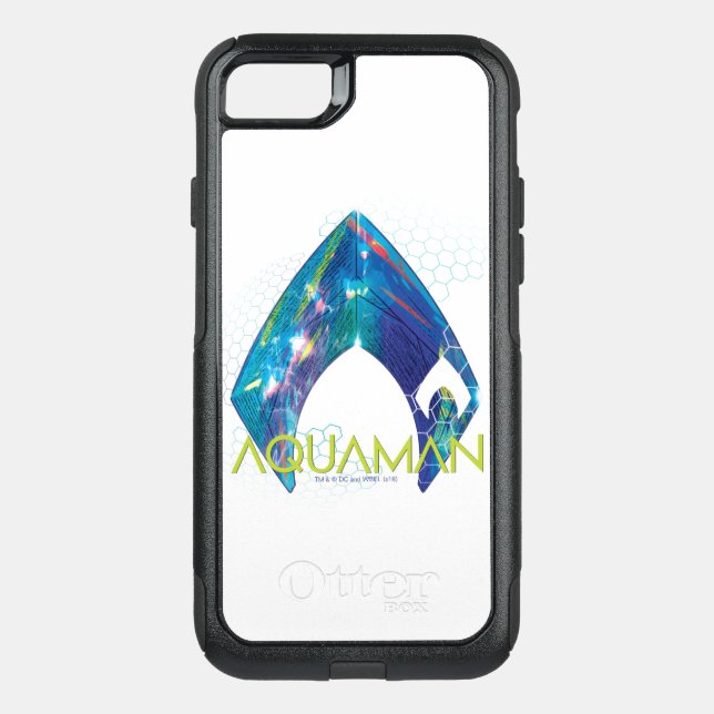 Aquaman | Refracted Aquaman Logo Otterbox iPhone Case (Back)