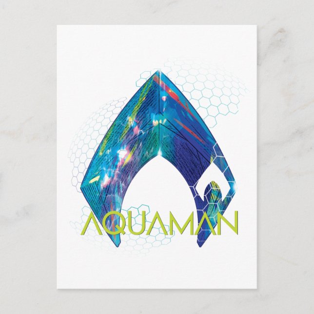 Aquaman | Refracted Aquaman Logo Postcard (Front)