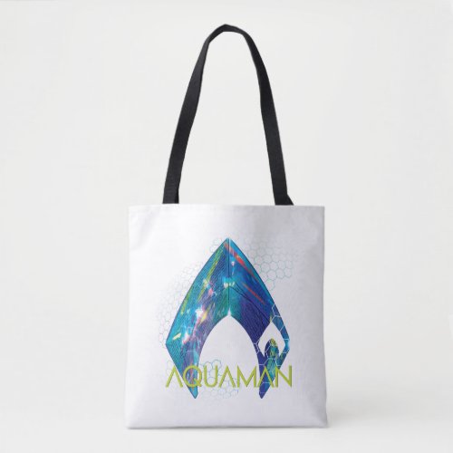 Aquaman  Refracted Aquaman Logo Tote Bag