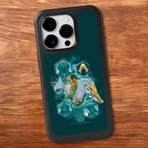 Aquaman Riding Seahorse Across Kingdoms OtterBox iPhone 14 Pro Case