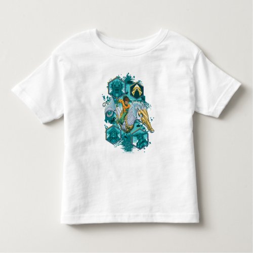 Aquaman Riding Seahorse Across Kingdoms Toddler T_shirt
