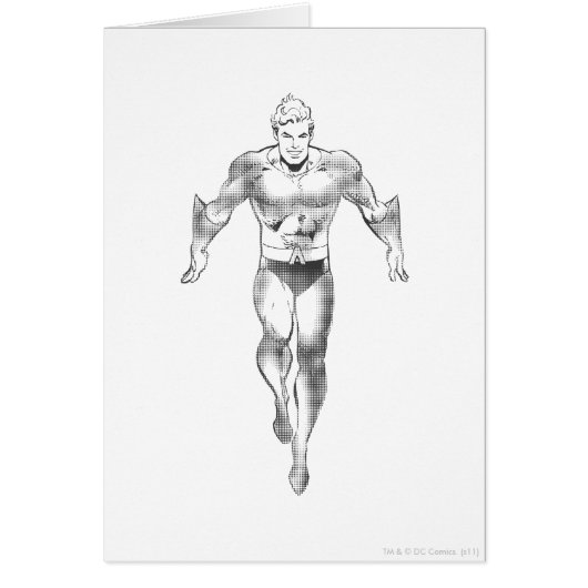 Aquaman Runs BW Cards (Front)