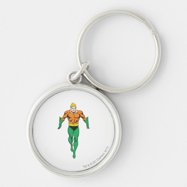 Aquaman Runs Keychain (Front)