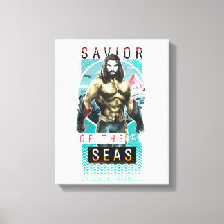 Aquaman | "Savior Of The Seas" Modernist Graphic Canvas Print