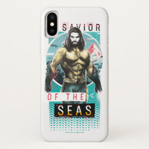 Aquaman "Savior Of The Seas" Modernist Graphic iPhone X Case