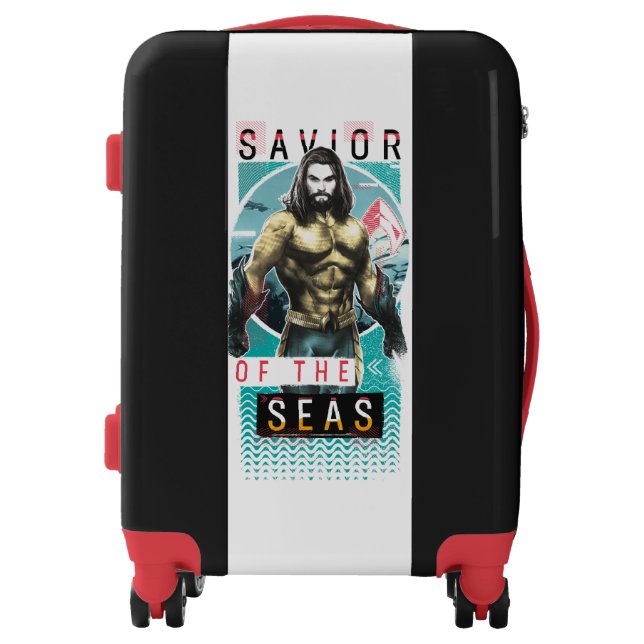 Aquaman | "Savior Of The Seas" Modernist Graphic Luggage (Front)