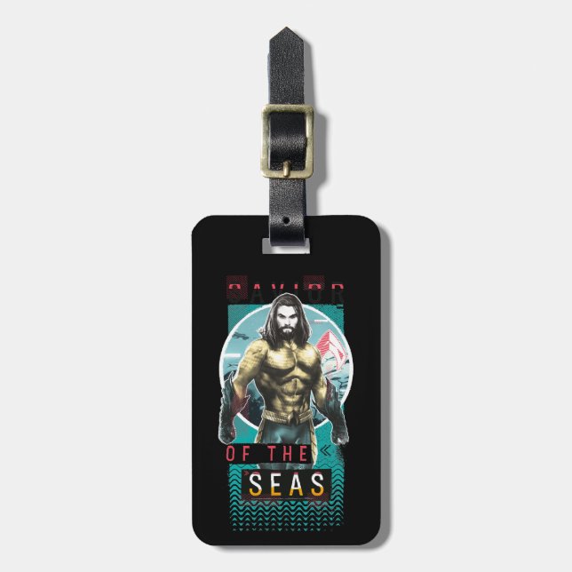 Aquaman | "Savior Of The Seas" Modernist Graphic Luggage Tag (Front Vertical)