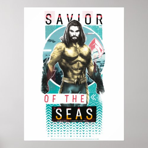 Aquaman  Savior Of The Seas Modernist Graphic Poster