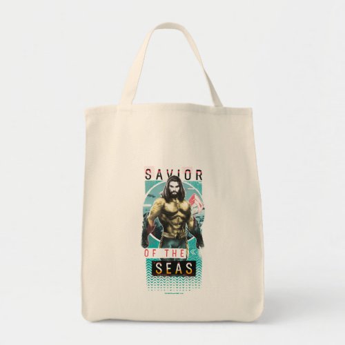 Aquaman  Savior Of The Seas Modernist Graphic Tote Bag