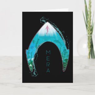 Aquaman See Through Mera Symbol Ocean Graphic Card