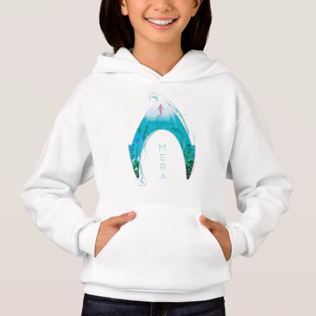 Aquaman | See Through Mera Symbol Ocean Graphic Hoodie (Front)